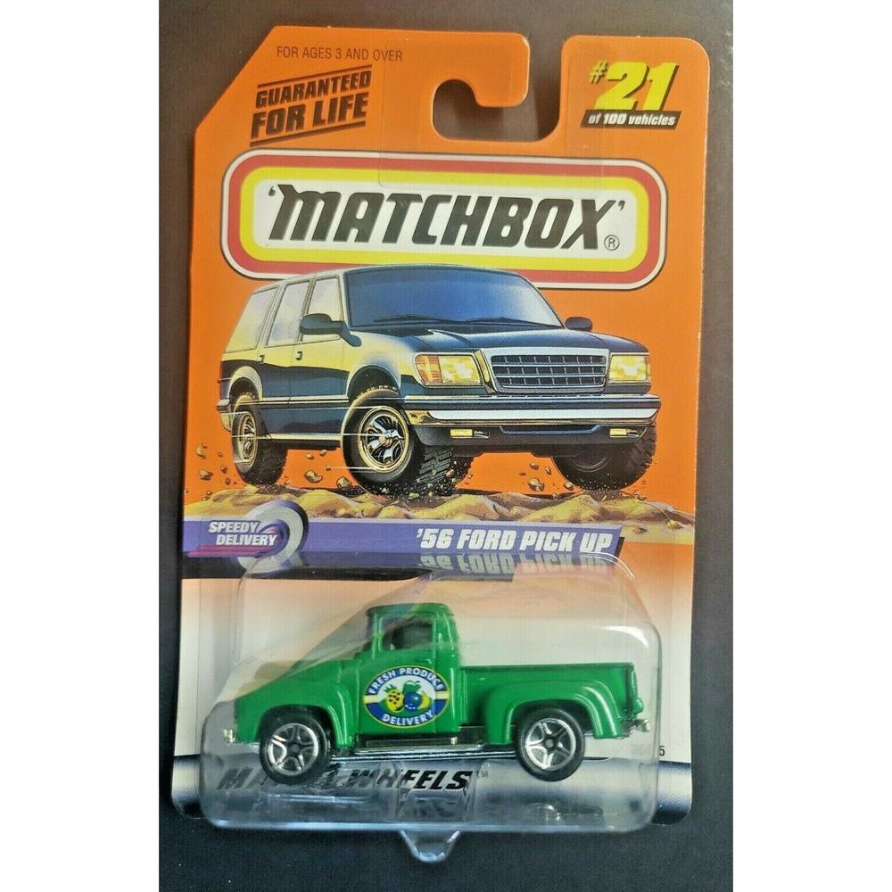 1998 Matchbox 1956 Ford‎ Truck #21 of 100 Green Speedy Delivery HW4